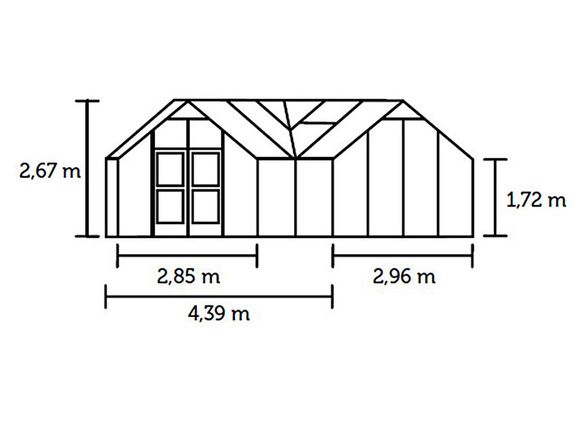 Элитная Теплица Juliana Orangery Anthracite 15,2 м²